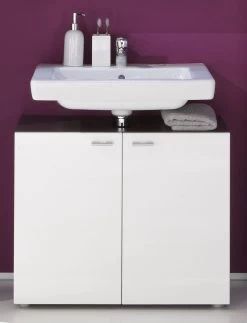 Wastafelmeubel Tetis | 72 X 35 X 63 Cm | High Glossy White 11 Wastafelmeubel Tetis | 72 X 35 X 63 Cm | High Glossy White -Songmics Winkel Tetis BD 1330 301 03 frontal mit WB cb06