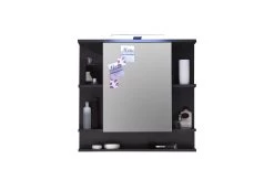 Spiegelkast Tetis | 72 X 20 X 76 Cm | Grafietkleur -Songmics Winkel Tetis BD 1330 404 21 frontal mit Deko Freisteller 11c3