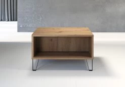 Salontafel Touch | Met Opbergruimte | 60 X 60 X 37 Cm | Eikenhouten Kleur 15 Salontafel Touch | Met Opbergruimte | 60 X 60 X 37 Cm | Eikenhouten Kleur -Songmics Winkel Touch WO 1100 114 07 frontal 20210907 db27