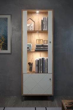 Vitrinekast Touch | 63 X 40 X 172 | Wit 17 Vitrinekast Touch | 63 X 40 X 172 | Wit -Songmics Winkel Touch WO 2102 131 07 frontal D B 20210907 7dfc