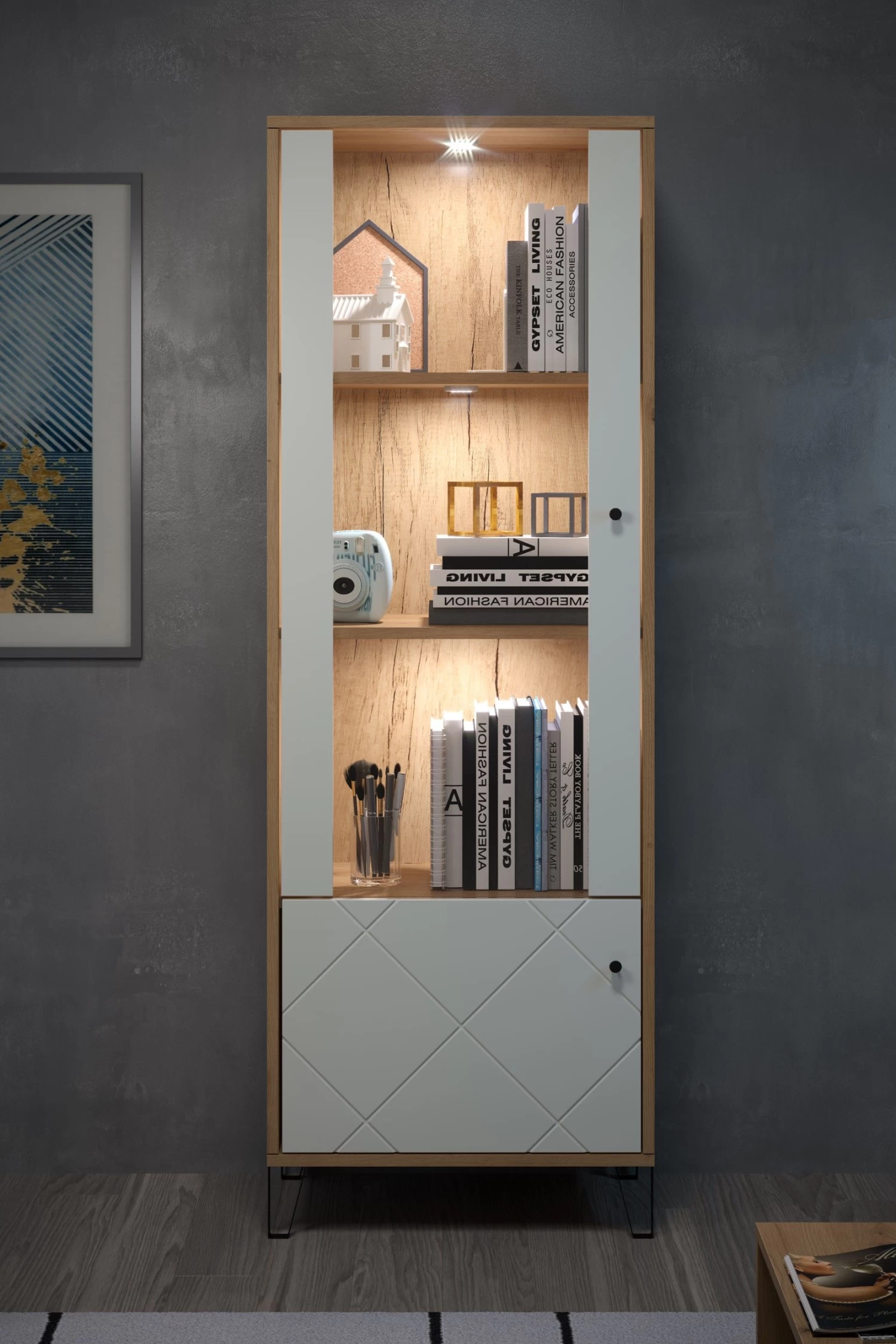 Vitrinekast Touch | 63 X 40 X 172 | Wit 6 Vitrinekast Touch | 63 X 40 X 172 | Wit - Afbeelding 4