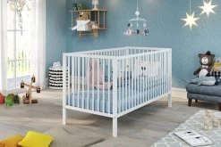 Babybed Universal | Drie Uitneembare Spijlen | 144 X 78 X 84 Cm | Wit -Songmics Winkel Universal Babybett BZ 1101 620 01 dynamisch D 20220530 cd53