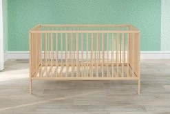 Babybed Universal | Drie Uitneembare Spijlen | 144 X 78 X 84 Cm | Massief Beukenhout -Songmics Winkel Universal Babybett BZ 1101 620 C3 frontal 20220530 37a5