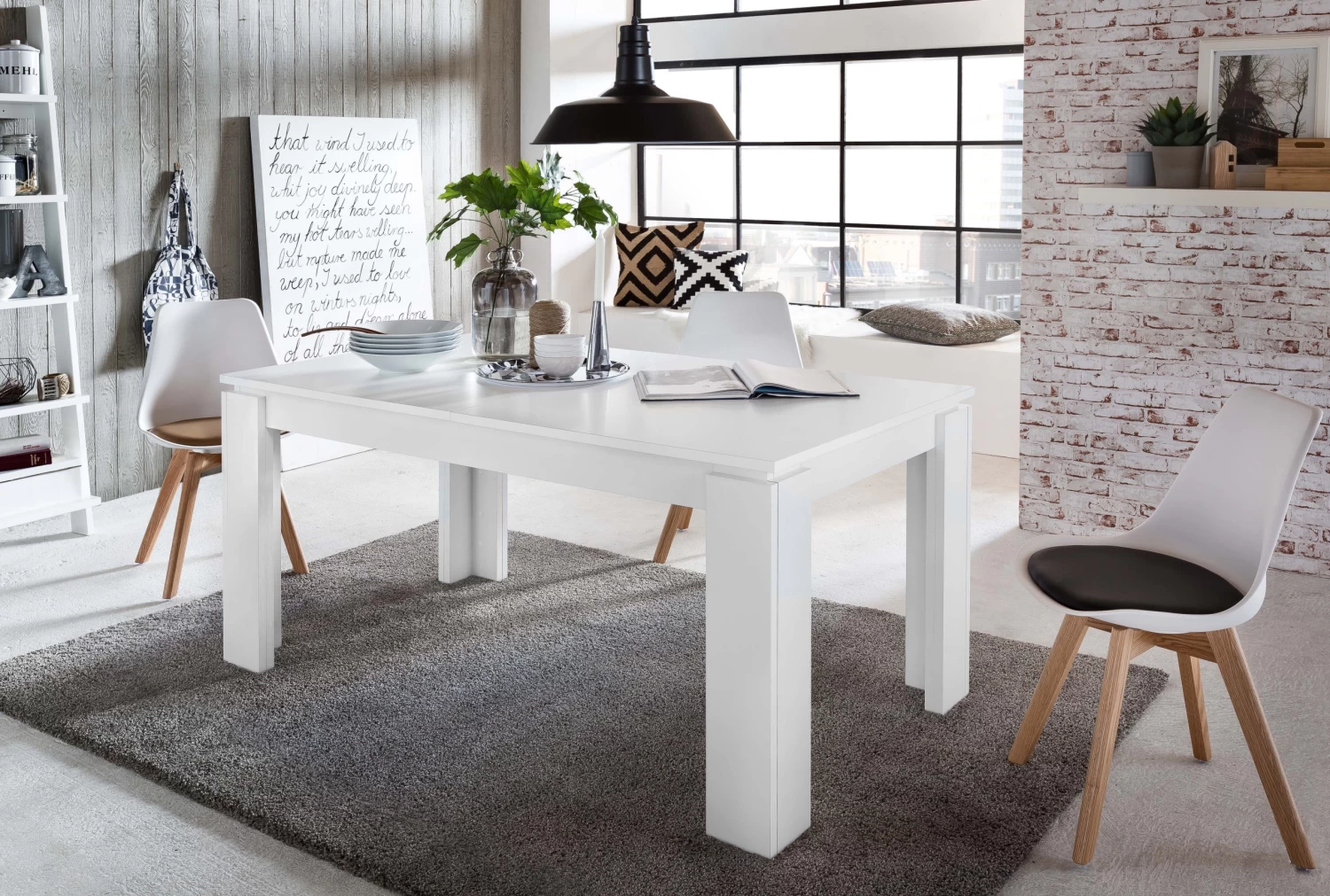 Eettafel Universal | Verlengbaar | 160 X 90 X 77 Cm | Wit 9 Eettafel Universal | Verlengbaar | 160 X 90 X 77 Cm | Wit - Afbeelding 7