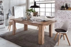 Eettafel Universal | Verlengbaar | 160 X 90 X 77 Cm | Walnut Satin -Songmics Winkel Universal ET 1100 162 60 dynamisch ausgez D 20160714 7e8e