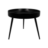 Bijzettafel Ventura ø50cm Mangohout/ijzer - Zwart -Songmics Winkel VENTURA50BL 1 f721