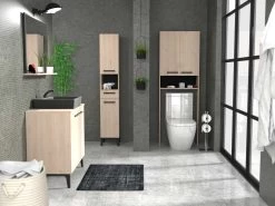 Toilet- En Wasmachinekast Dotan - Eik -Songmics Winkel brooklyn ambi2 fc60