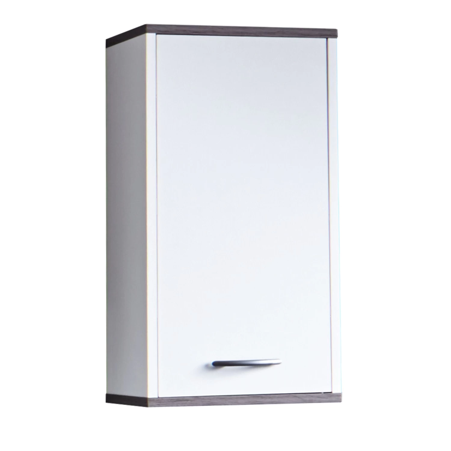 Hangkastje California/San Diego | 32 X 21 X 60 Cm | Wit Melaminegecoat | Smoky Silver-design 4 Hangkastje California/San Diego | 32 X 21 X 60 Cm | Wit Melaminegecoat | Smoky Silver-design - Afbeelding 2