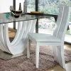 Eetkamerstoel Ovar - Hoogglans Wit 1 Eetkamerstoel Ovar - Hoogglans Wit -Songmics Winkel ovio ambiance compo table chaise 070e