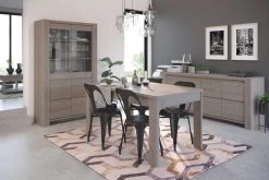 Vitrinekast Porto - Grijs -Songmics Winkel portland GRIS 0346 VITR E4PT TARE dd17