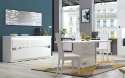 Eetkamerstoel Siola - Wit -Songmics Winkel spirit table bahut 3po 6bb4